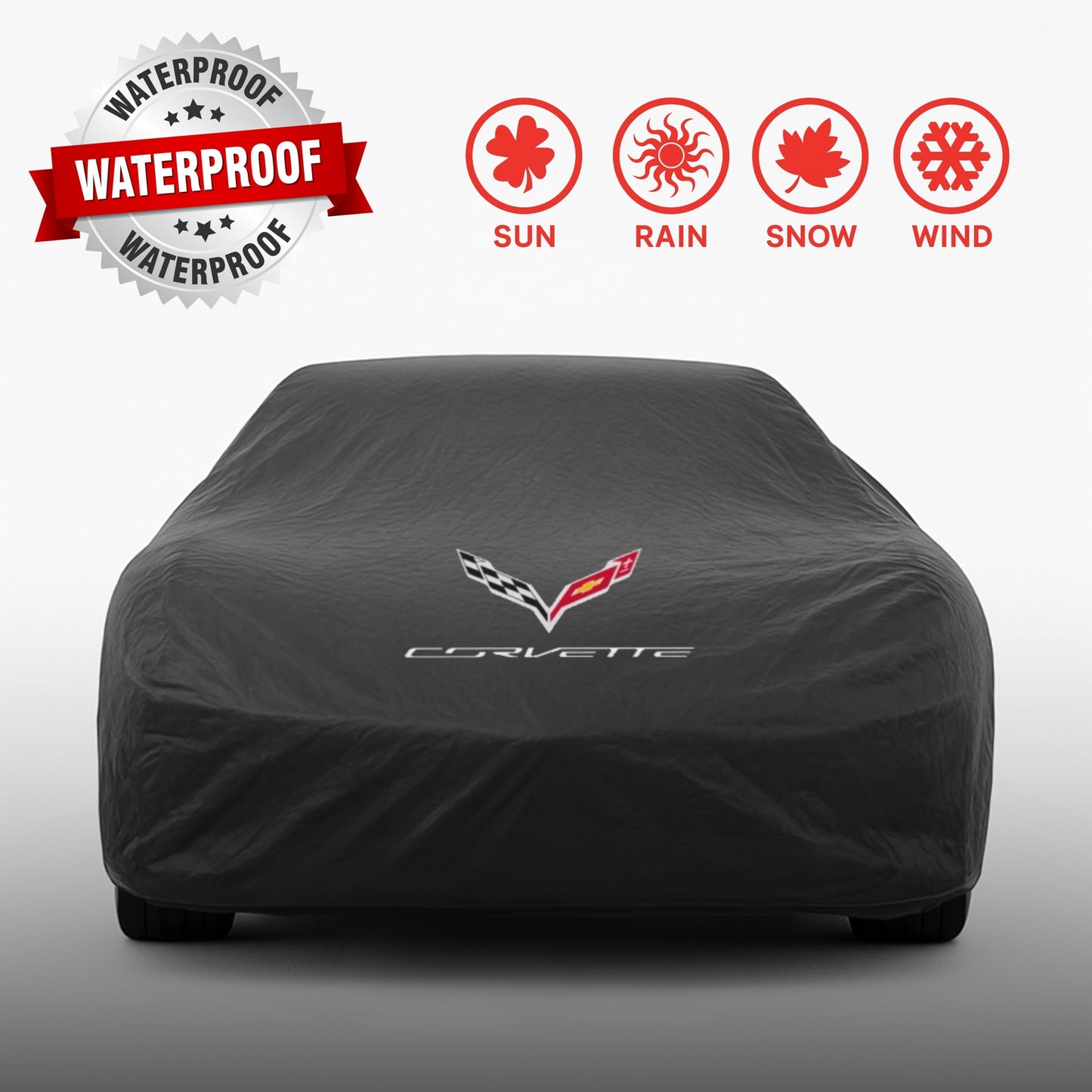 Corvette Autoabdeckung – Wasserdicht & Maßgeschneidert für alle Modelle