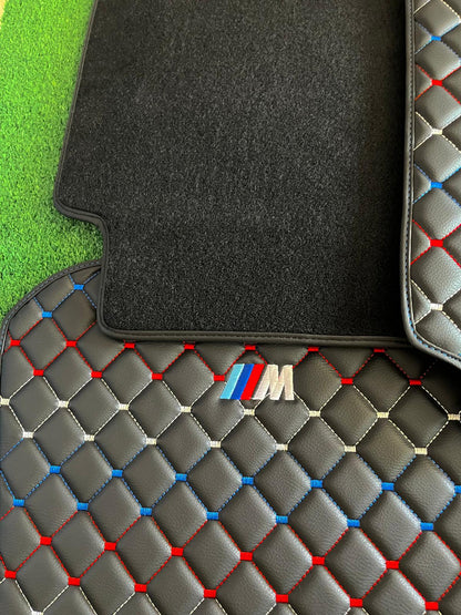 For BMW M5 Leder Fußmatten Maßgeschneidert