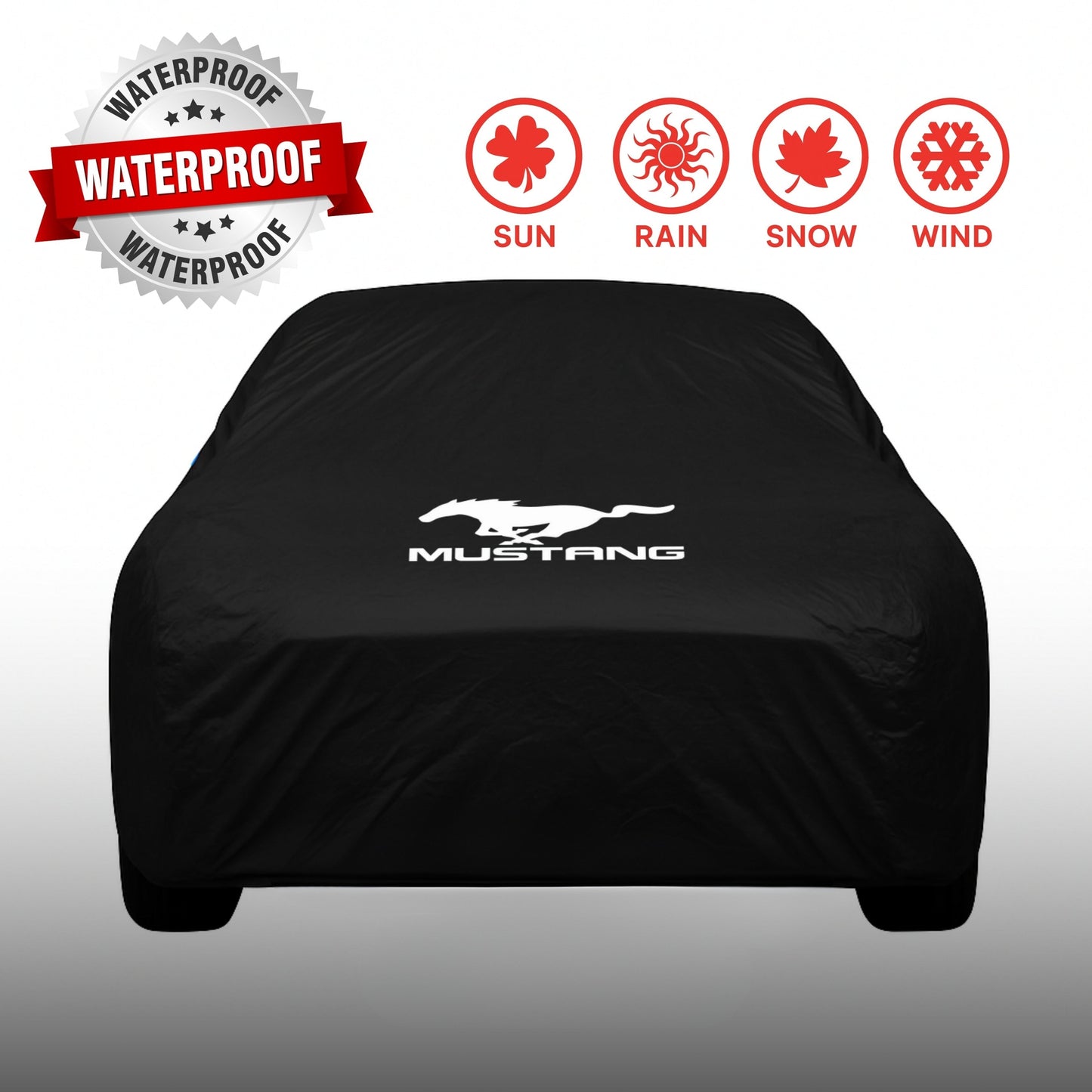 Mustang Autoabdeckung – Wasserdicht & Maßgeschneidert für alle Modelle