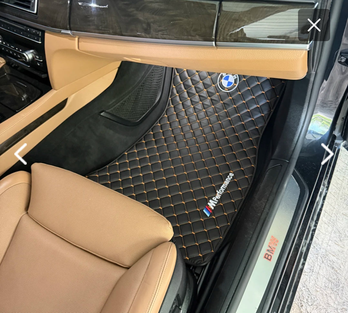 For BMW M2 Leder Fußmatten Maßgeschneidert