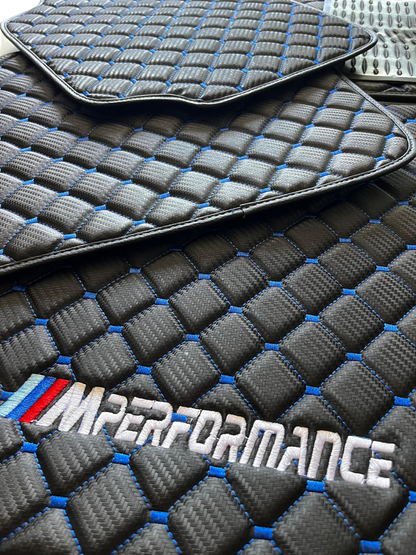 For BMW M2 Leder Fußmatten Maßgeschneidert