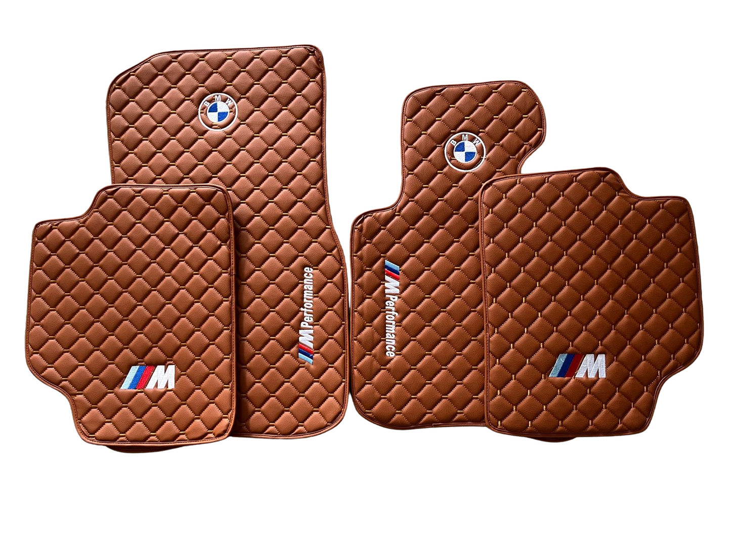 For BMW M Performance Leder Fußmatten Maßgeschneidert