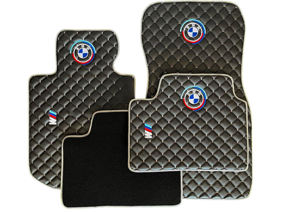 For BMW M Performance Leder Fußmatten Maßgeschneidert