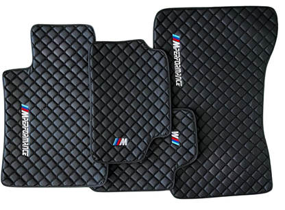For BMW M Performance Leder Fußmatten Maßgeschneidert