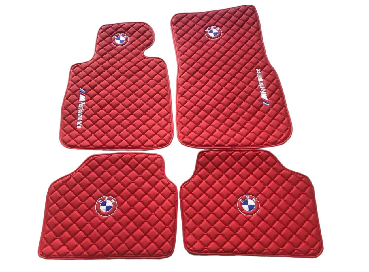 BMW Leder Fußmatten für alle Modelle Maßgeschneidert M2 M3 M4 M5 M8