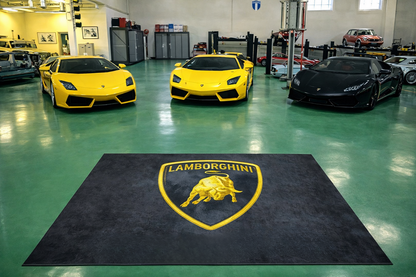 Lamborghini Garagenteppich 150x220 cm Für Garage Büro Zuhause