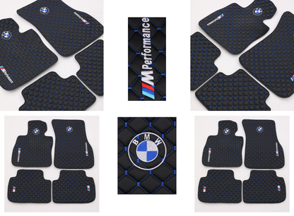BMW Leder Fußmatten für alle Modelle Maßgeschneidert M2 M3 M4 M5 M8