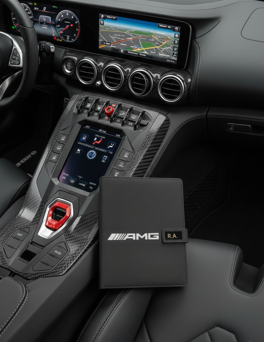M. Benz AMG Tagebuch Notizbuch Personalisierbaren Initialen
