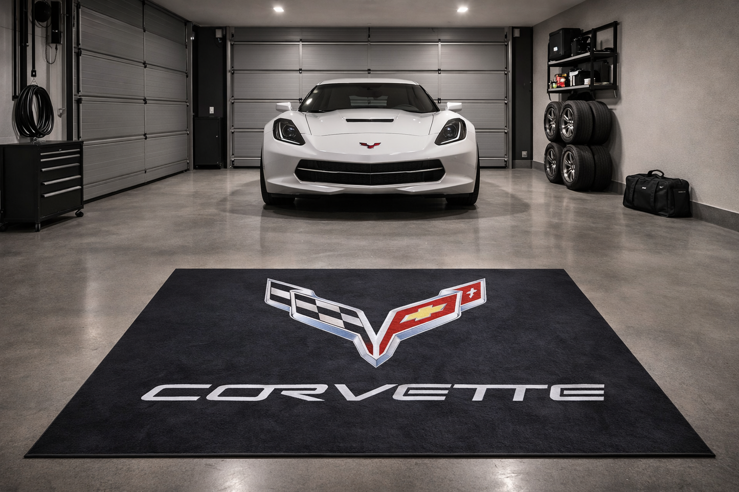 Corvette Garagenteppich 150x220 cm Für Garage Büro Zuhause