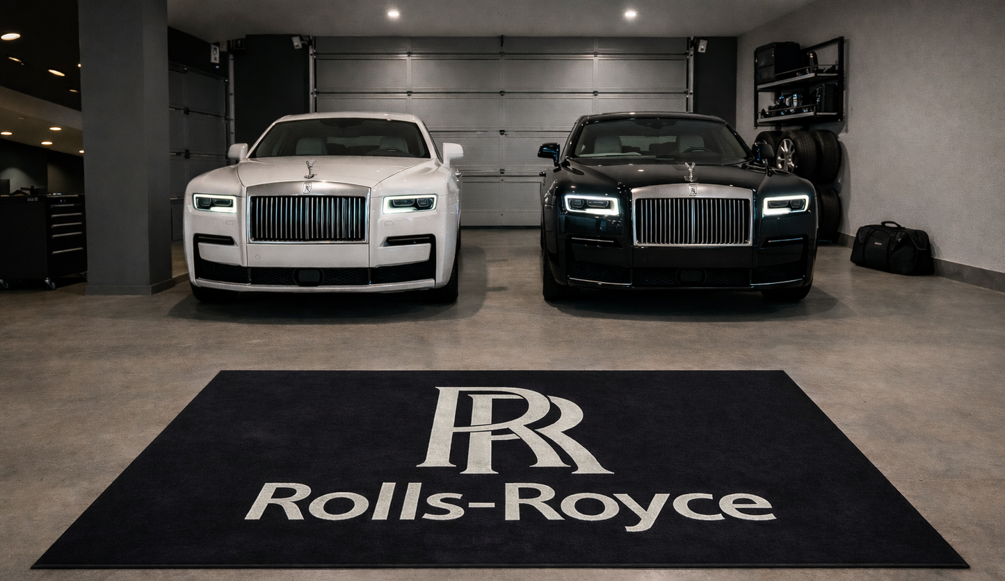 Rolls Royce Garagenteppich 150x220 cm Für Garage Büro Zuhause