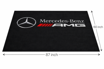 Mercedes Benz AMG Garagenteppich 150x220 cm Für Garage Büro Zuhause