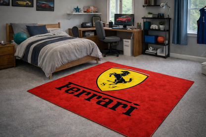 Ferrari Garagenteppich 150x220 cm Für Garage Büro Zuhause