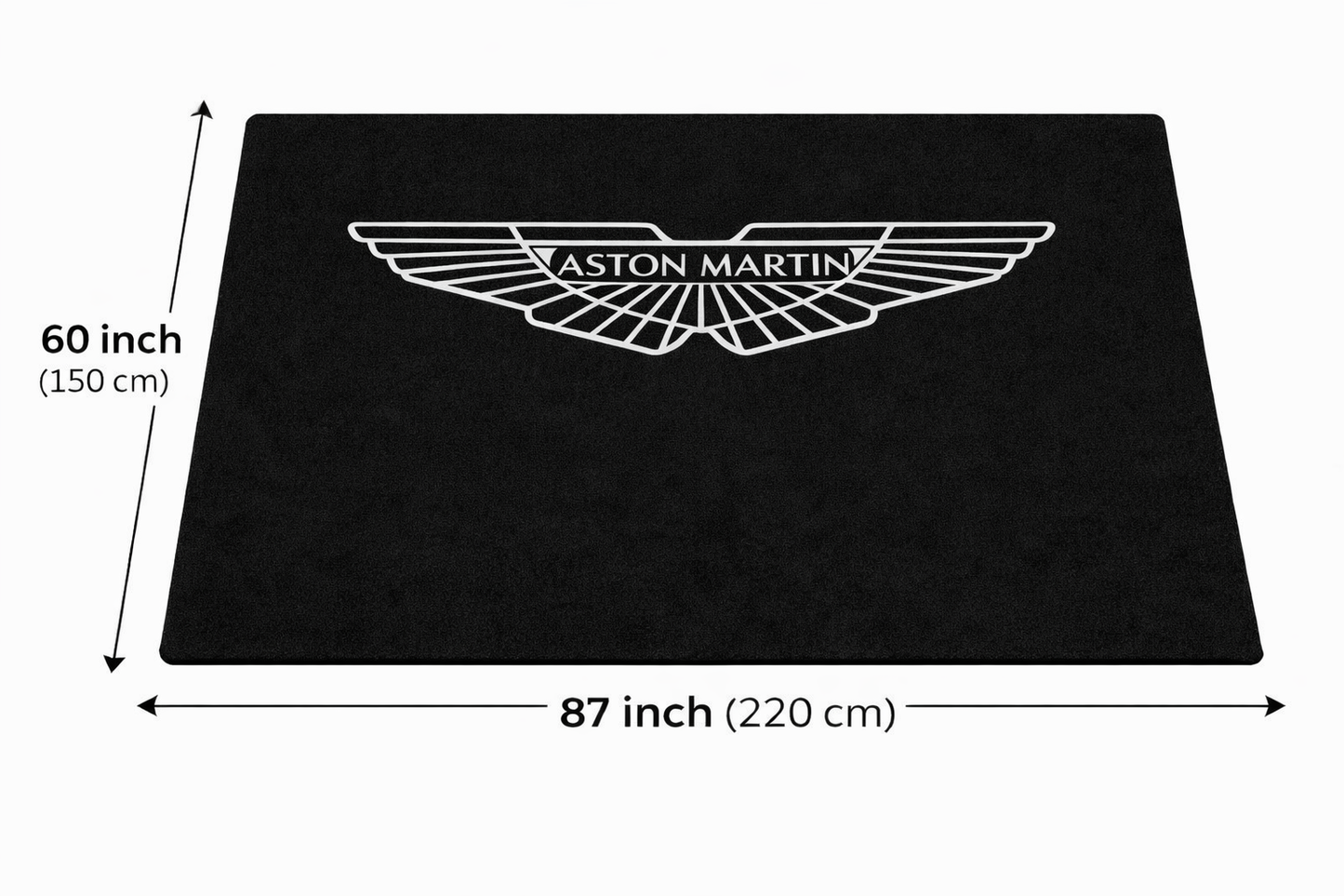 Aston Martin Garagenteppich 150x220 cm Für Garage Büro Zuhause