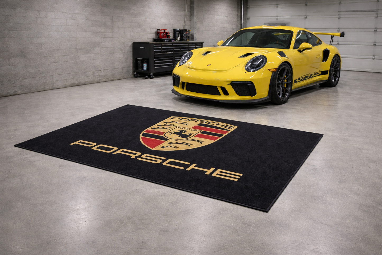 Porsche Garagenteppich 150x220 cm Für Garage Büro Zuhause