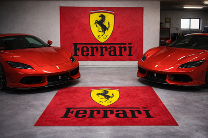 Ferrari Garagenteppich 150x220 cm Für Garage Büro Zuhause