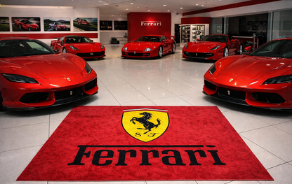 Ferrari Garagenteppich 150x220 cm Für Garage Büro Zuhause
