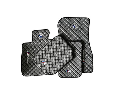 For BMW M Performance Leder Fußmatten Maßgeschneidert