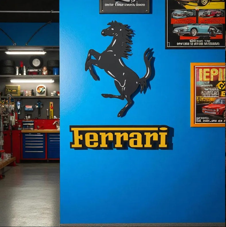 Ferrari Wandschild Deko Wandkunst