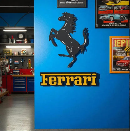 Ferrari Wandschild Deko Wandkunst