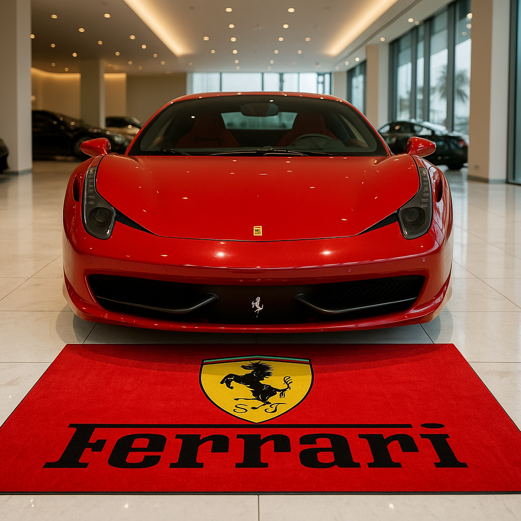 Ferrari Garagenteppich 150x220 cm Für Garage Büro Zuhause