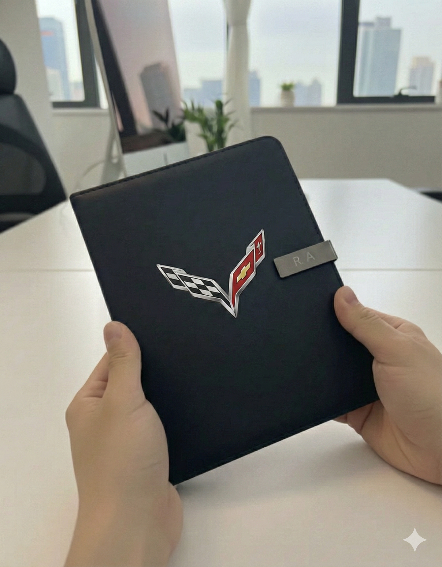 Corvette Tagebuch Notizbuch Personalisierbaren Initialen