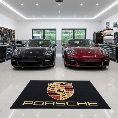 Porsche Garagenteppich 150x220 cm Für Garage Büro Zuhause