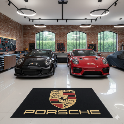 Porsche Garagenteppich 150x220 cm Für Garage Büro Zuhause