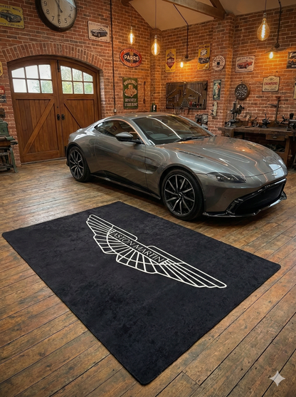 Aston Martin Garagenteppich 150x220 cm Für Garage Büro Zuhause