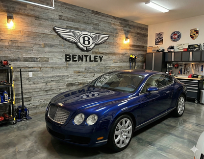 Bentley Logo Wandschild Garage Premium Wanddeko für Auto Liebhaber Geschenk Männer