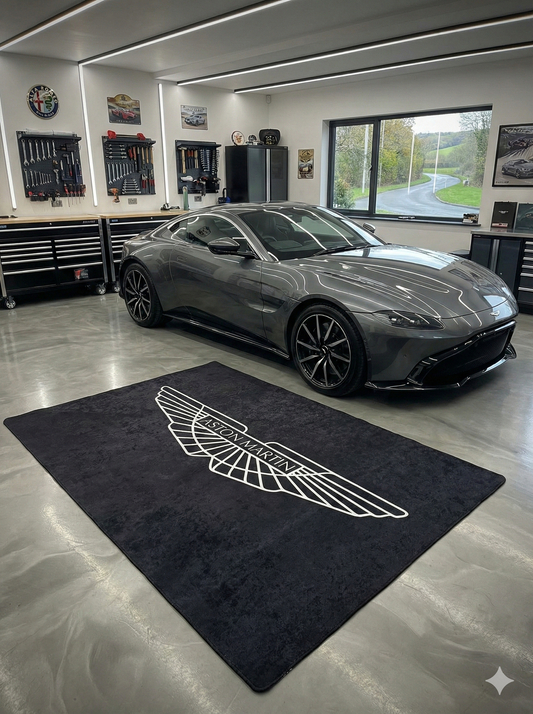 Aston Martin Garagenteppich 150x220 cm Für Garage Büro Zuhause