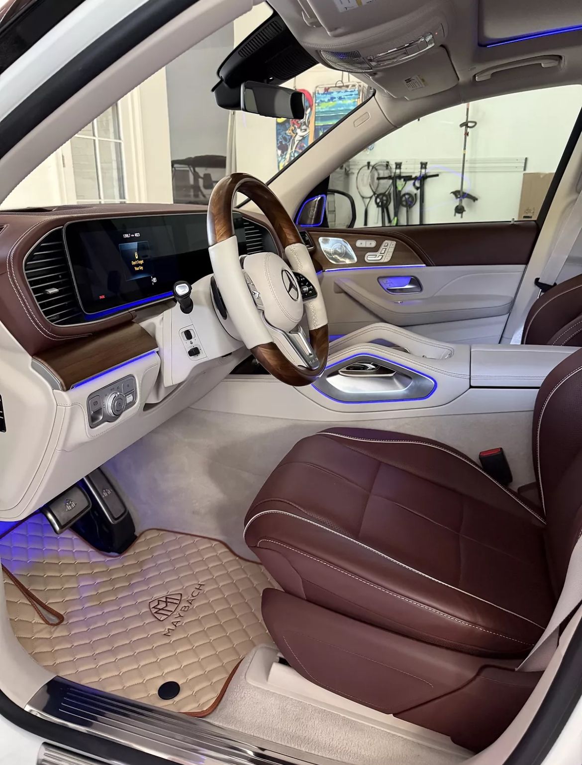 Maybach Fußmatten S500 S550 S580 S680 GLS600 Leder Matten für alle Modelle