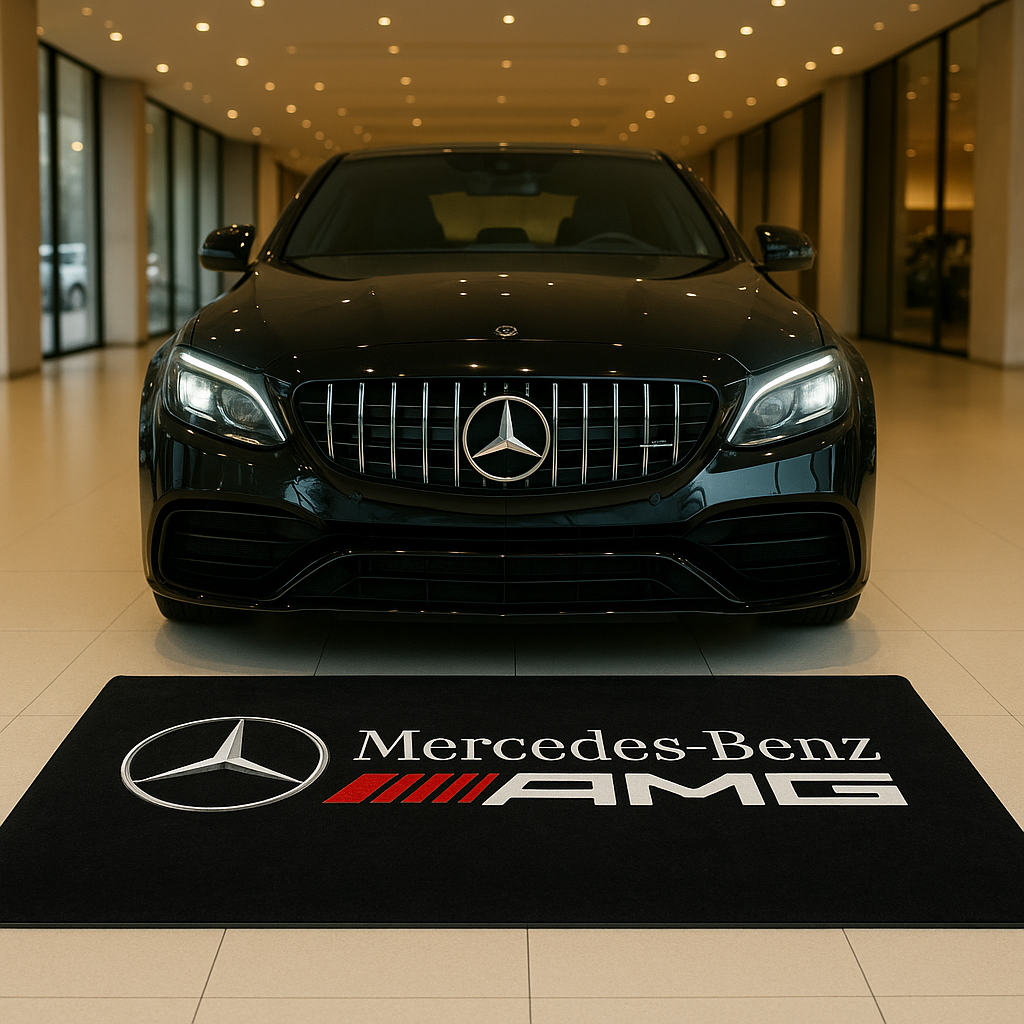 Mercedes Benz AMG Garagenteppich 150x220 cm Für Garage Büro Zuhause
