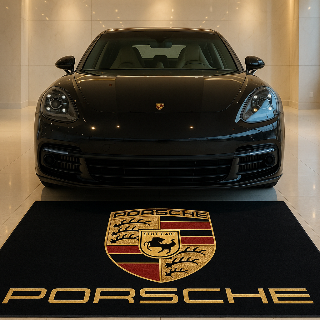 Porsche Garagenteppich 150x220 cm Für Garage Büro Zuhause