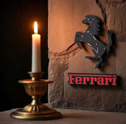 Ferrari Wandschild Deko Wandkunst