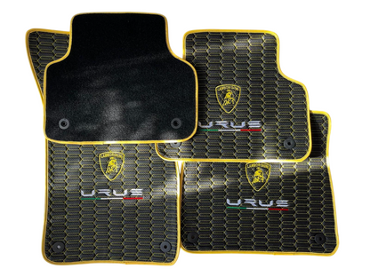 Lamborghini Urus Fußmatten Set Leder Kissen Kofferraummatte