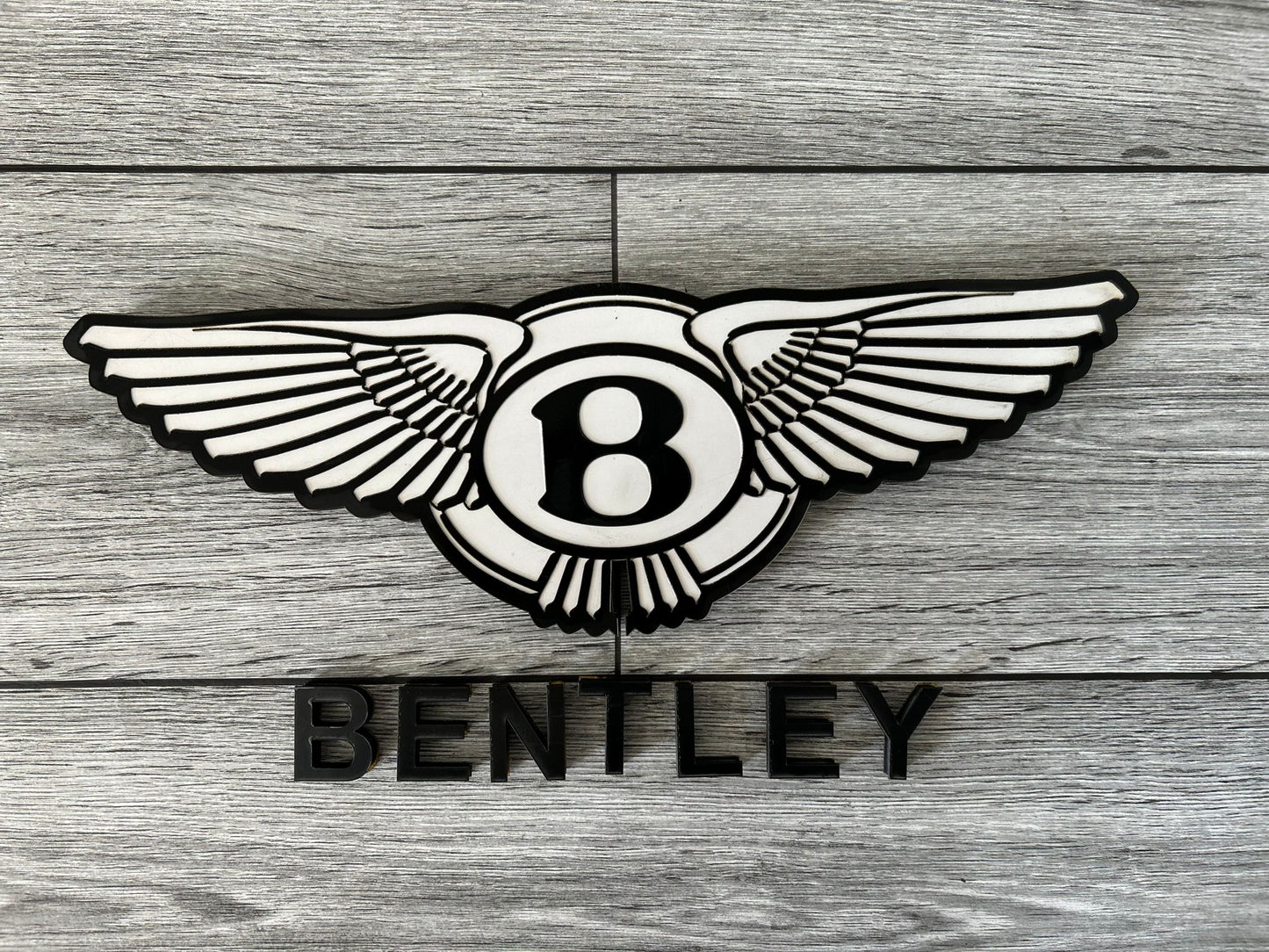 Bentley Logo Wandschild Garage Premium Wanddeko für Auto Liebhaber Geschenk Männer
