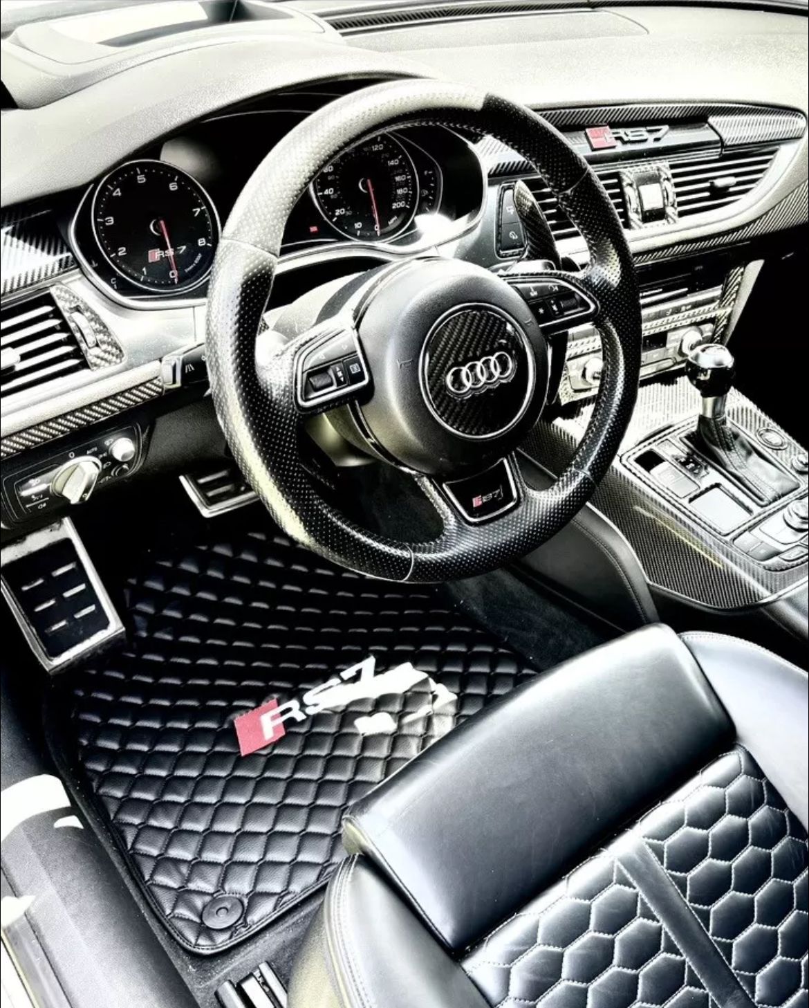 Audi RS7 Leder Fußmatten