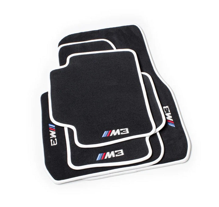 BMW M Serie Fußmatten Maßgeschneidert für alle Modelle M2 M3 M4 M5 M6 M8