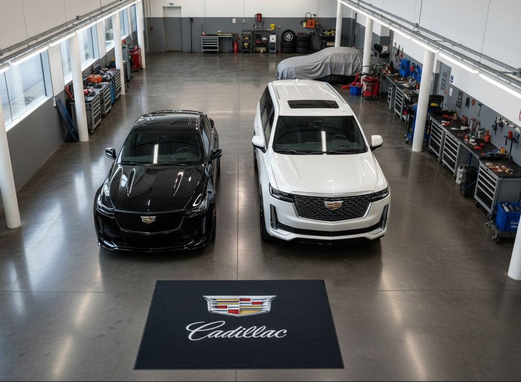 Cadillac Garagenteppich 150x220 cm Für Garage Büro Zuhause