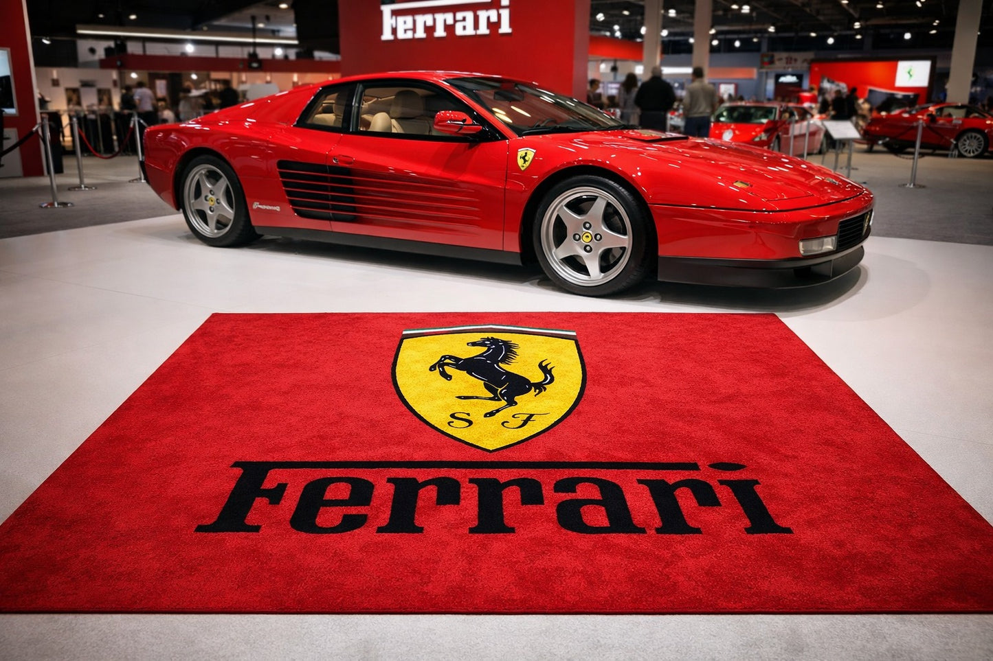 Ferrari Garagenteppich 150x220 cm Für Garage Büro Zuhause