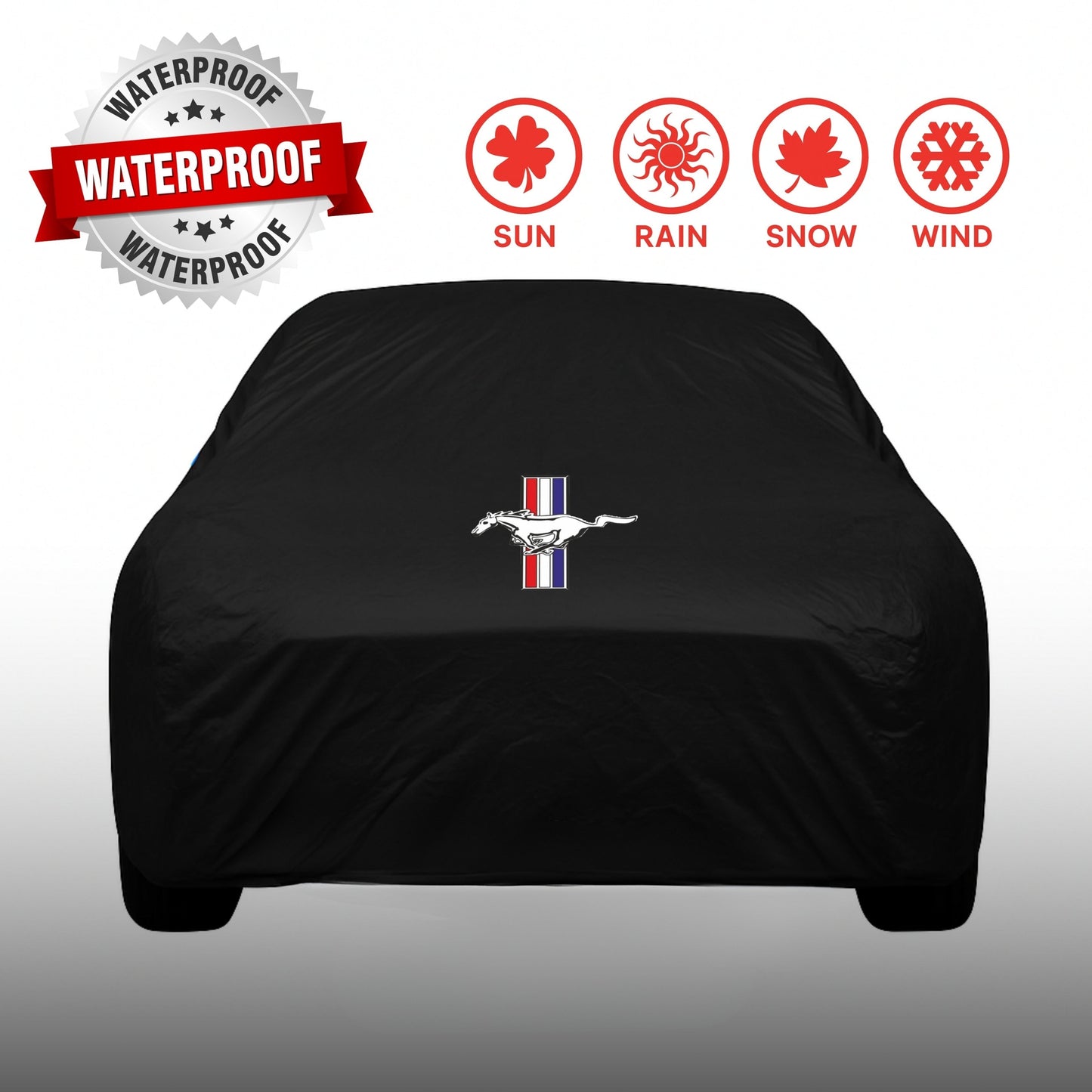 Mustang Autoabdeckung – Wasserdicht & Maßgeschneidert für alle Modelle