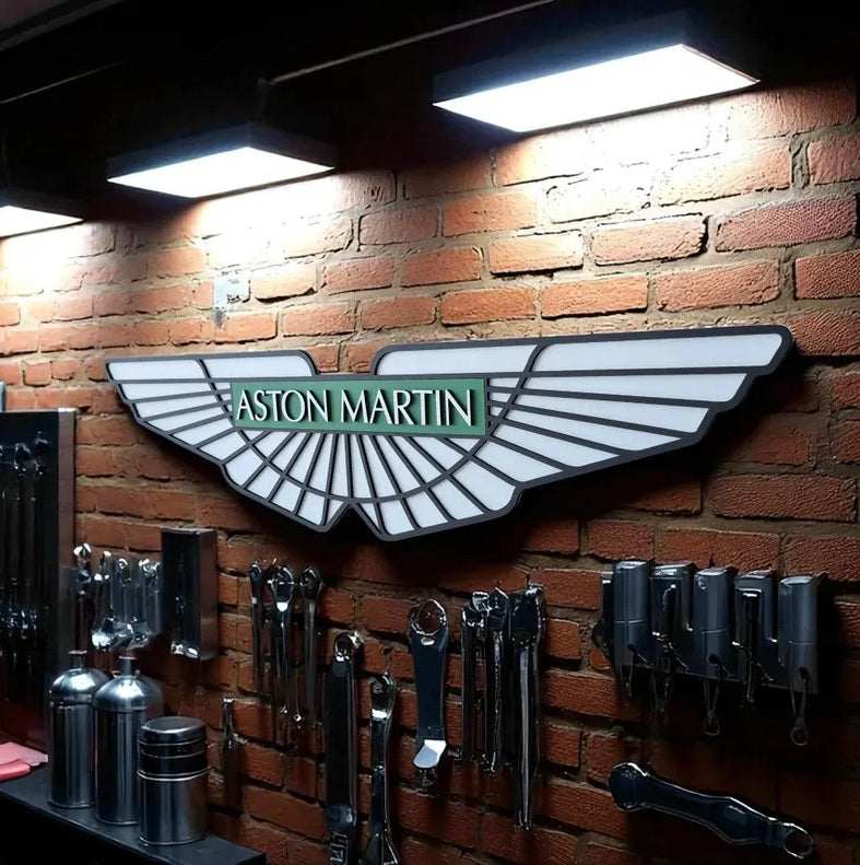 Aston Martin Wand Dekoration Garage Decor