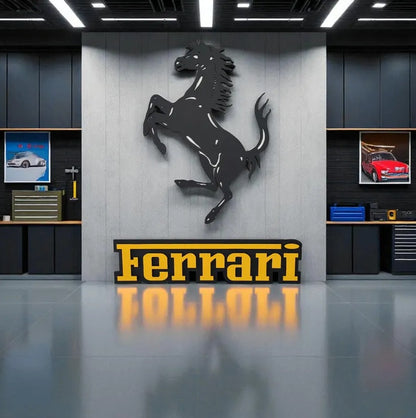 Ferrari Wandschild Deko Wandkunst