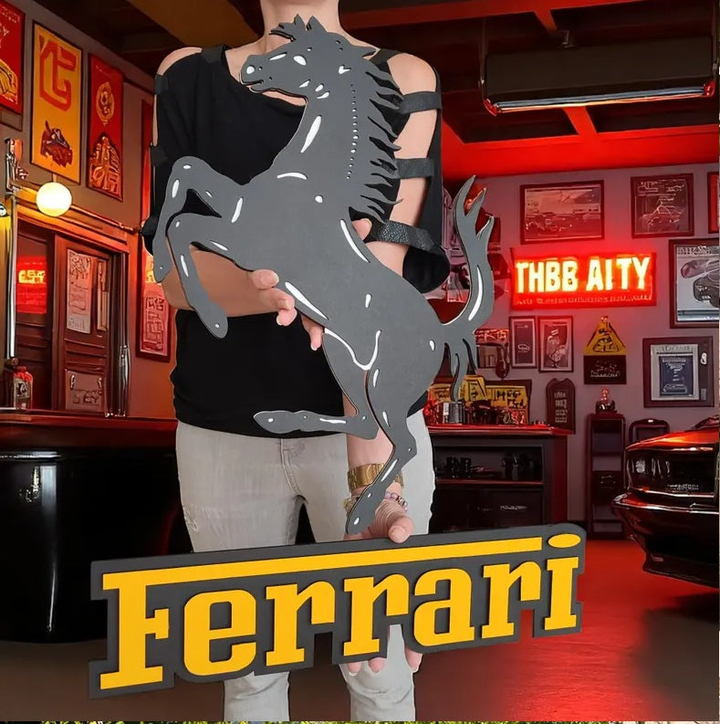 Ferrari Wandschild Deko Wandkunst