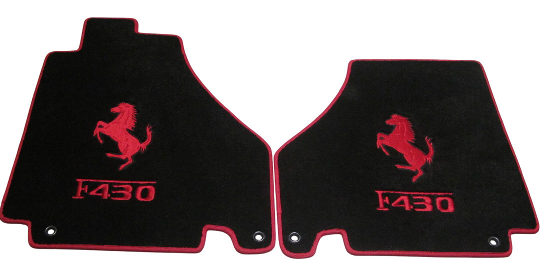 Ferrari F430 Fußmatten Maßgeschneidert Velour Teppich