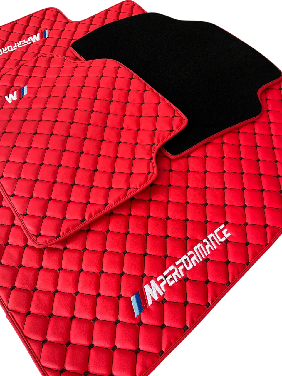 For BMW M5 Leder Fußmatten Maßgeschneidert