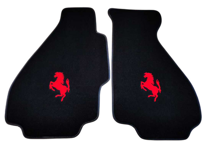 Ferrari Fußmatten Maßgeschneiderte Teppichmatten aus Velours mit individueller Naht