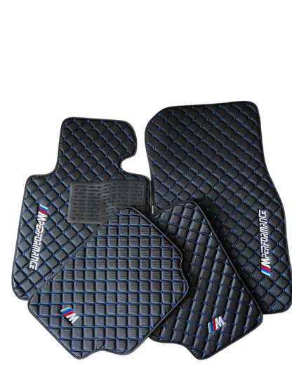 For BMW M4 Leder Fußmatten Maßgeschneidert