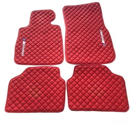 For BMW M5 Leder Fußmatten Maßgeschneidert